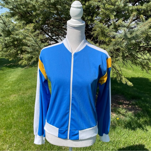 Vintage Jackets & Blazers - Vintage JC Penny Fashions Sport Workout Jacket Blue